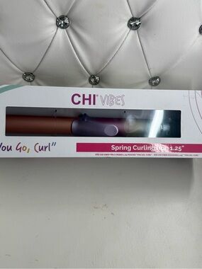 CHI Vibes 1.25" Spring Curling Iron - Purple and Copper